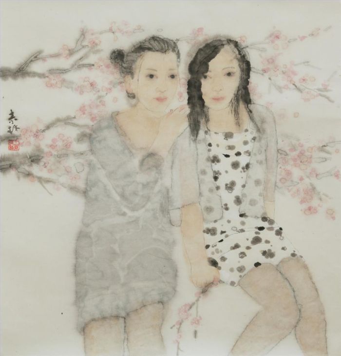 Ding Sumei Art Chinois - Sœurs