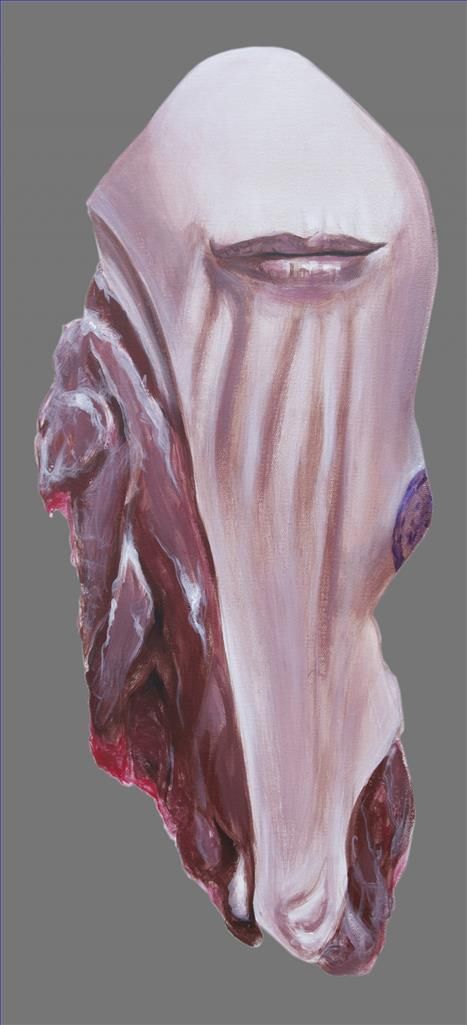 Du Ping Peinture à l'huile - Réduction de la viande de la série A Fraction 2