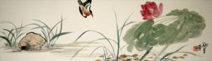 Art chinoises contemporaines - Peinture de fleurs et d'oiseaux dans le style traditionnel chinois 14