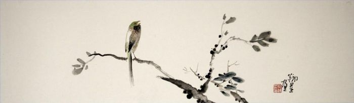 Fan Tiexing Art Chinois - Peinture de fleurs et d'oiseaux dans le style traditionnel chinois 16