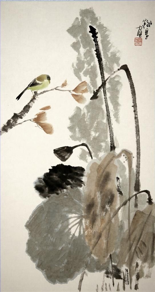 Fan Tiexing Art Chinois - Peinture de fleurs et d'oiseaux dans le style traditionnel chinois 19