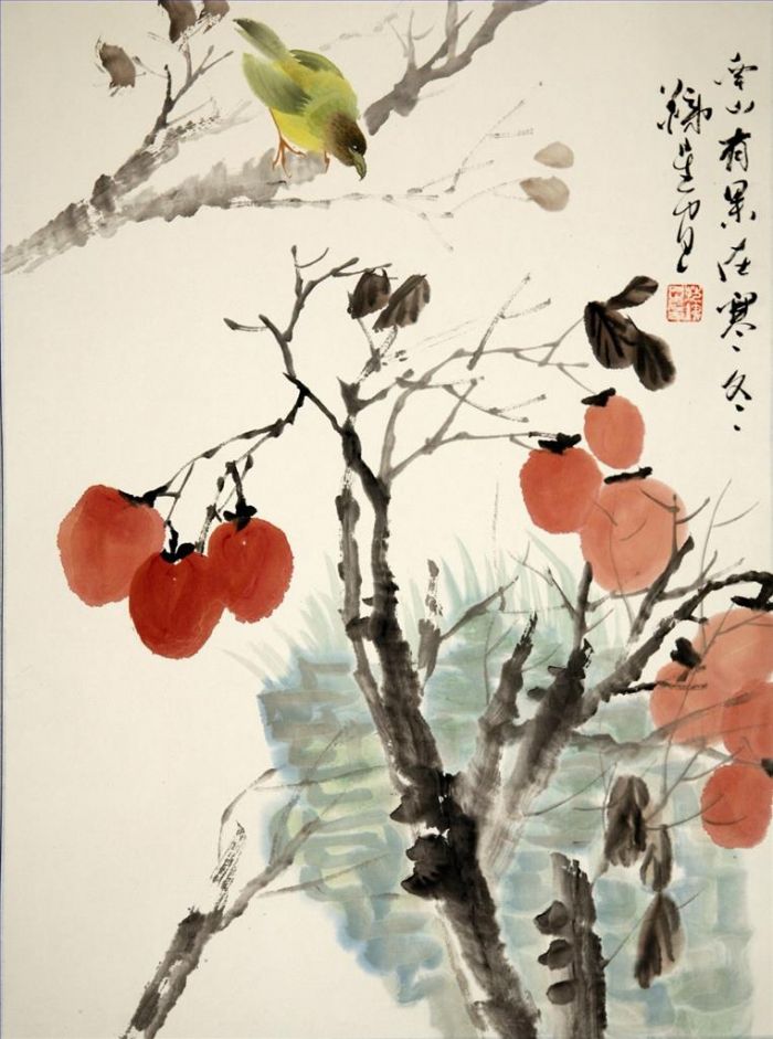 Fan Tiexing Art Chinois - Peinture de fleurs et d'oiseaux dans le style traditionnel chinois 4
