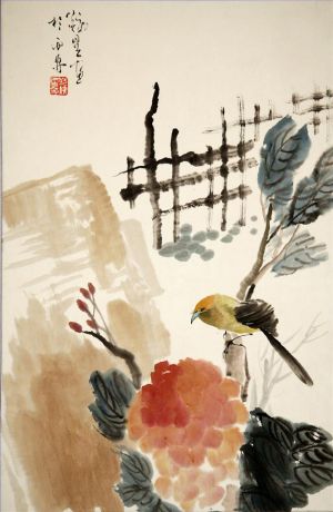 Fan Tiexing œuvre - Peinture de fleurs et d'oiseaux dans le style traditionnel chinois 7