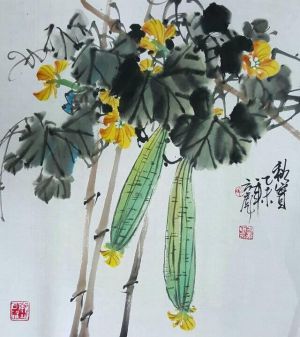 Fang Biao œuvre - Peinture de fleurs et d'oiseaux dans le style traditionnel chinois 2