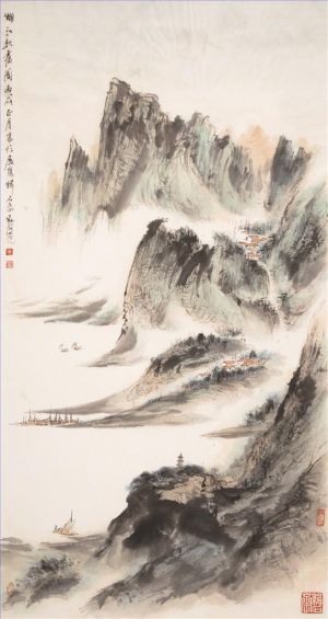 Fei Jiatong œuvre - Automne dans la rivière brumeuse