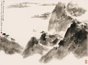 Fei Jiatong œuvre - Nuage sur la montagne verte