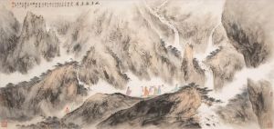 Fei Jiatong œuvre - Neuf Vieil Homme et La Cascade