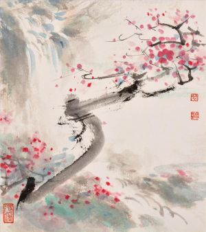 Fei Jiatong œuvre - Peinture de fleurs et d'oiseaux dans le style traditionnel chinois 4