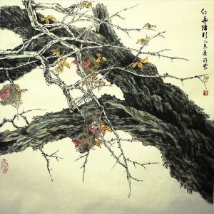Feng Xiangyun œuvre - Fleurir sur un arbre flétri