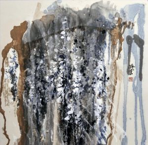 Feng Xiangyun œuvre - La neige arrive, le printemps sera loin derrière