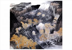 Feng Xiangyun œuvre - Feuilles jaunes en automne