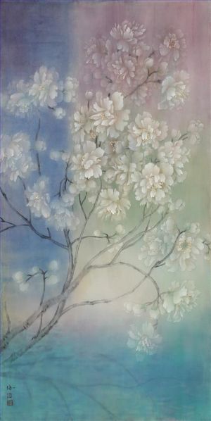 Fu Chunmei œuvre - Fleurs dans l'eau 3