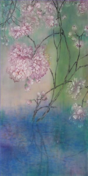 Fu Chunmei œuvre - Fleurs dans l'eau