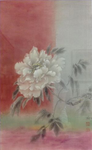 Fu Chunmei œuvre - Peinture de fleurs et d'oiseaux dans un style traditionnel chinois