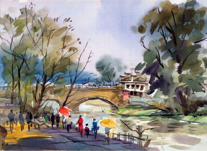 Fu Zilong Art Chinois - Village Hong dans l’Anhui