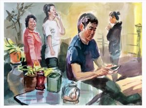 Fu Zilong œuvre - Faire la fête