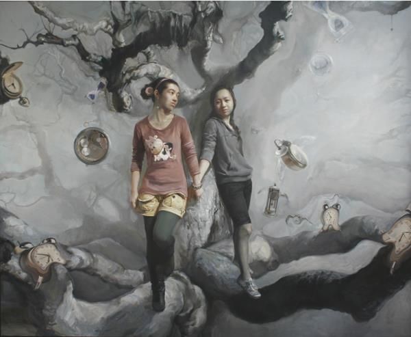 Gao Guizi Peinture à l'huile - Illusion espace-temps