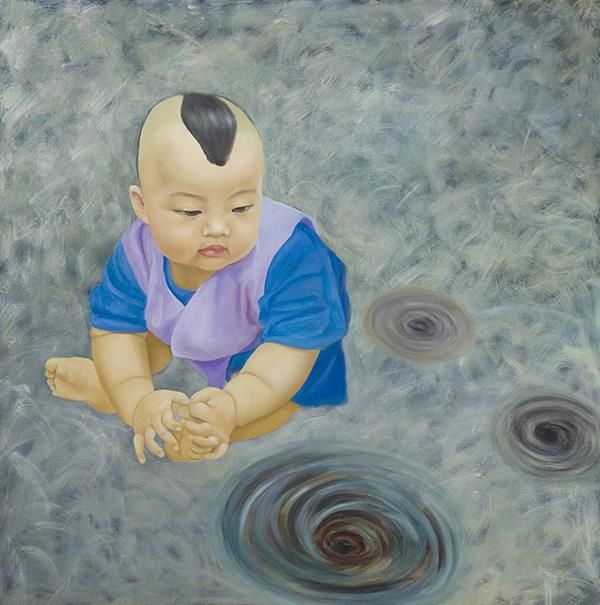 Gao Yi Peinture à l'huile - Tentation
