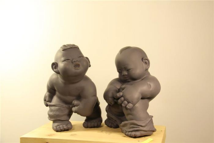 Gu Biao Sculpture - Peinture de personnages