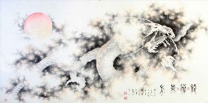 Guan Yaojiu œuvre - Les libellules volent à l’Est