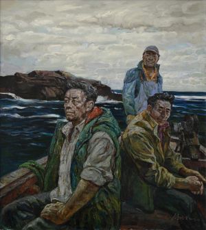 Han Peisheng œuvre - Traverse la rivière