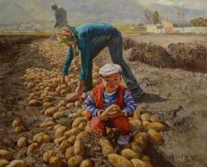 Han Peisheng œuvre - La saison des récoltes