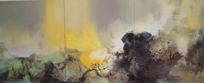 He Yimin Peinture à l'huile - terre Sainte
