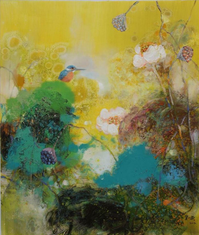 He Yimin Peinture à l'huile - Lotus15