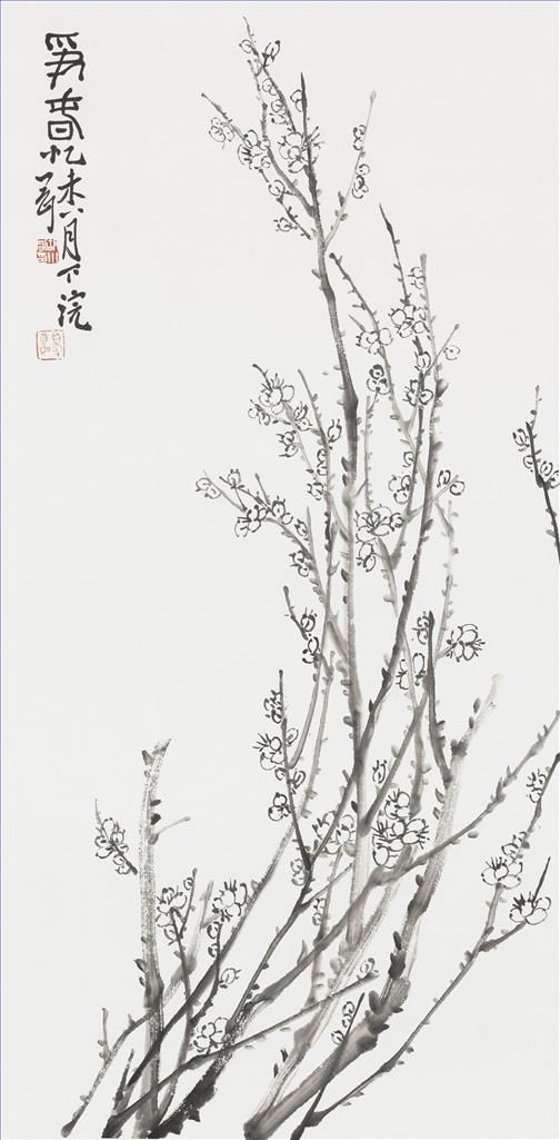 Hu Xiaogang Art Chinois - Peinture de fleurs et d'oiseaux dans le style traditionnel chinois 5