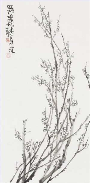 Hu Xiaogang œuvre - Peinture de fleurs et d'oiseaux dans le style traditionnel chinois 5