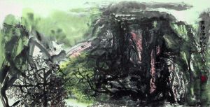 Hu Xuewu œuvre - Rosée d'automne dans la montagne