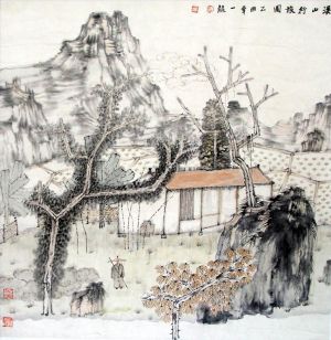 Hu Yilong œuvre - Voyage à la montagne
