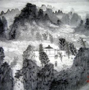 Hu Yilong œuvre - Tranquillité en automne