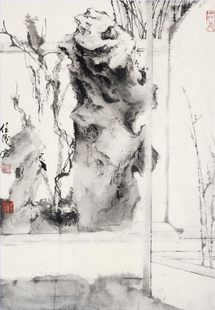 Huang Jiamao Art Chinois - Quilleur
