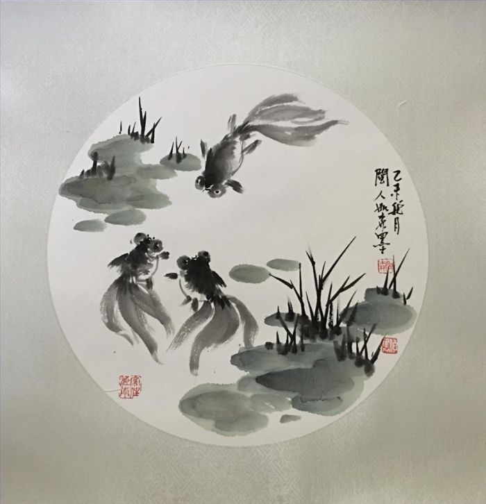 Huang Rusen Types de peintures - Natation