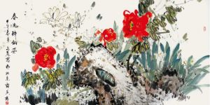 Huang Wenli œuvre - Fleurs de printemps