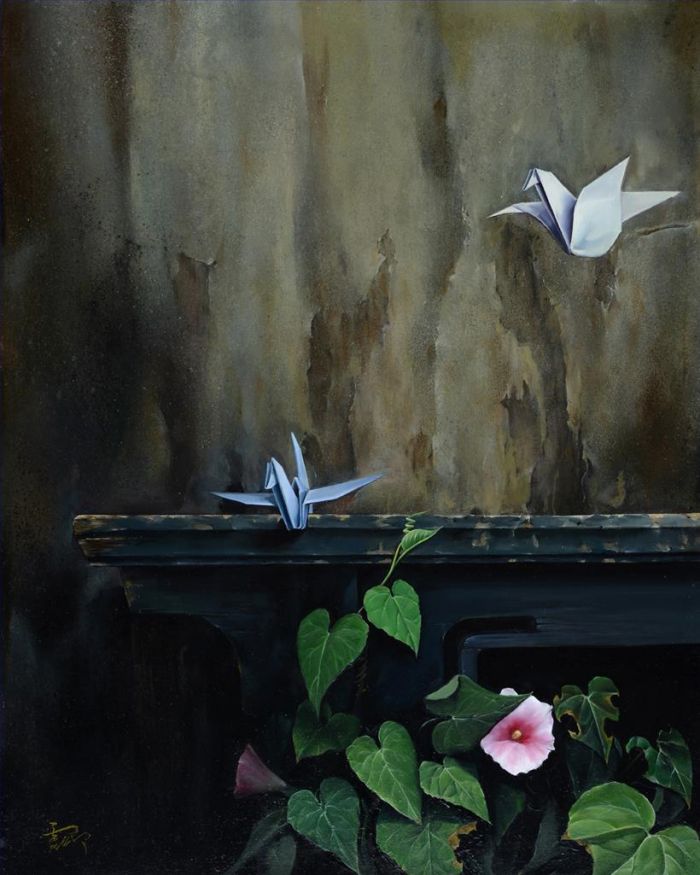 Huo Ming Peinture à l'huile - La Lumière de la Vie