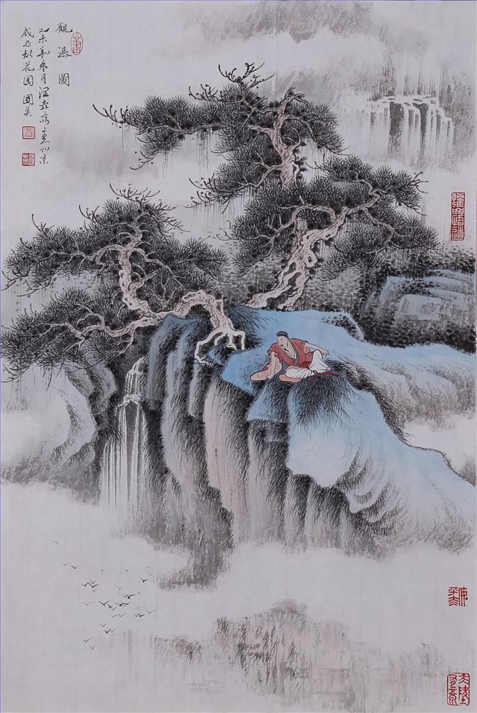 Jia Guoying Art Chinois - Cascade