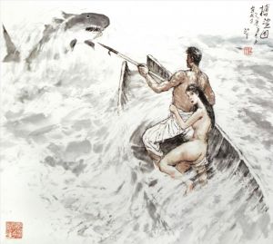 Jiang Ping œuvre - Combattre le requin