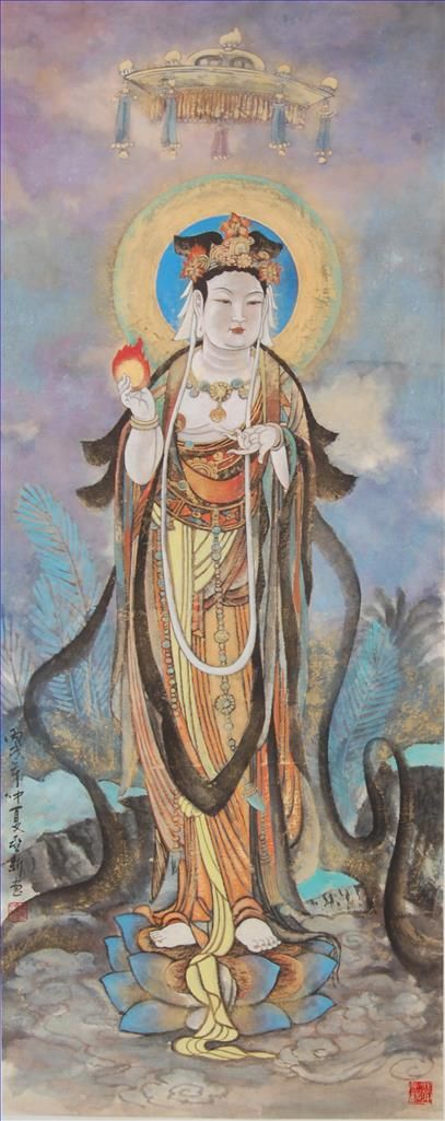 Jiao Yaxin Art Chinois - Avalokiteshvara