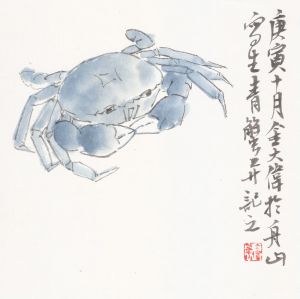Jin Dawei œuvre - Crabe bleu