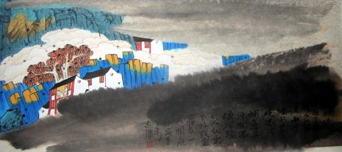 Jin Zhiqiang Art Chinois - Paysage 3