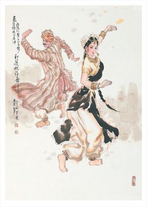Art chinoises contemporaines - Danse de bénédiction indienne