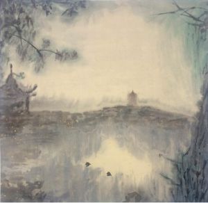Li Jiangang œuvre - Impression du lac de l'Ouest