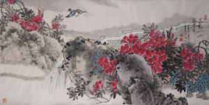 Li Jingshi œuvre - Fleurs de printemps