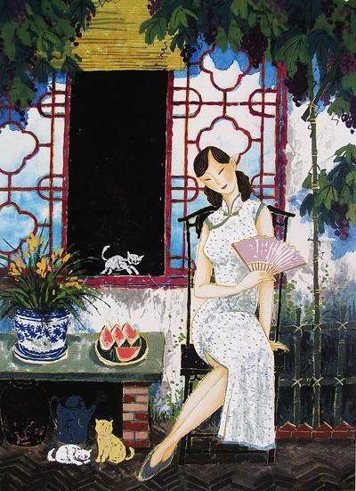 Li Shoubai Art Chinois - Le signe de l'été
