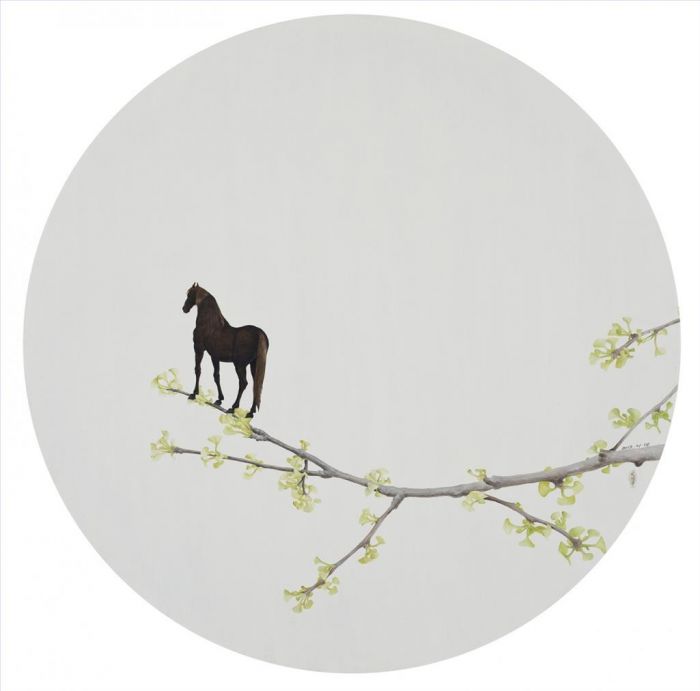 Li Wenfeng Peinture à l'huile - Le cheval