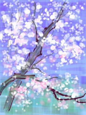 Li Feini œuvre - Fleurs de printemps
