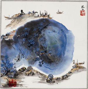 Li Xianjun œuvre - Matin au lac Taihu