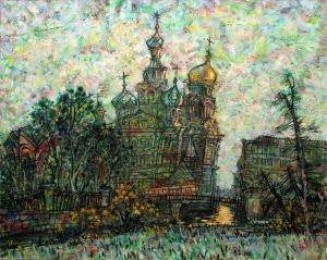 Peinture à l'huile contemporaine - Mémoire de Saint-Pétersbourg